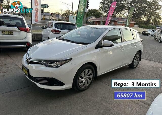 2018 TOYOTA COROLLA ASCENT ZRE182R MY17 HATCH, 5 DOORS, 5 SEATS