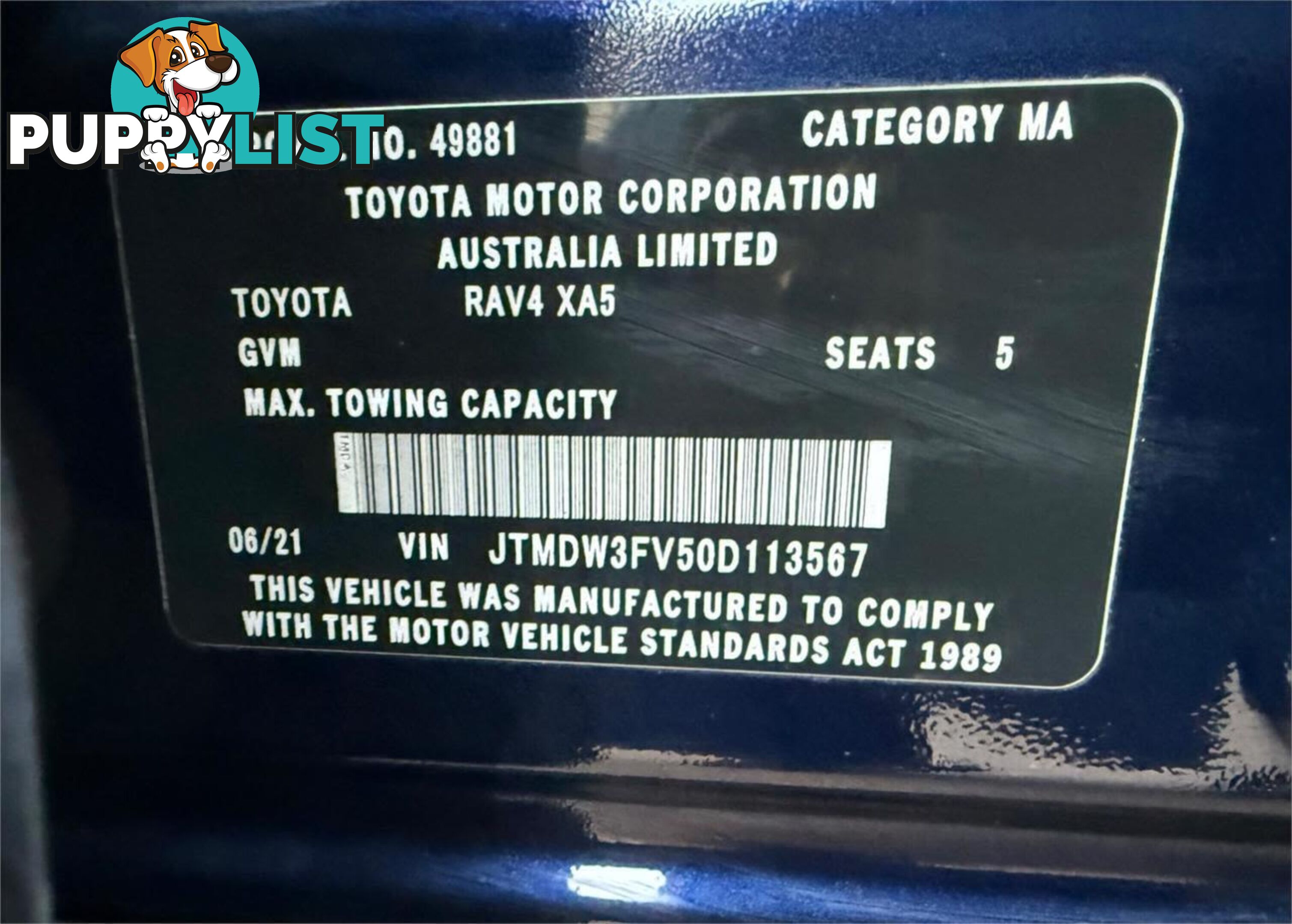 2021 TOYOTA RAV4 CRUISER (AWD) HYBRID AXAH54R SUV