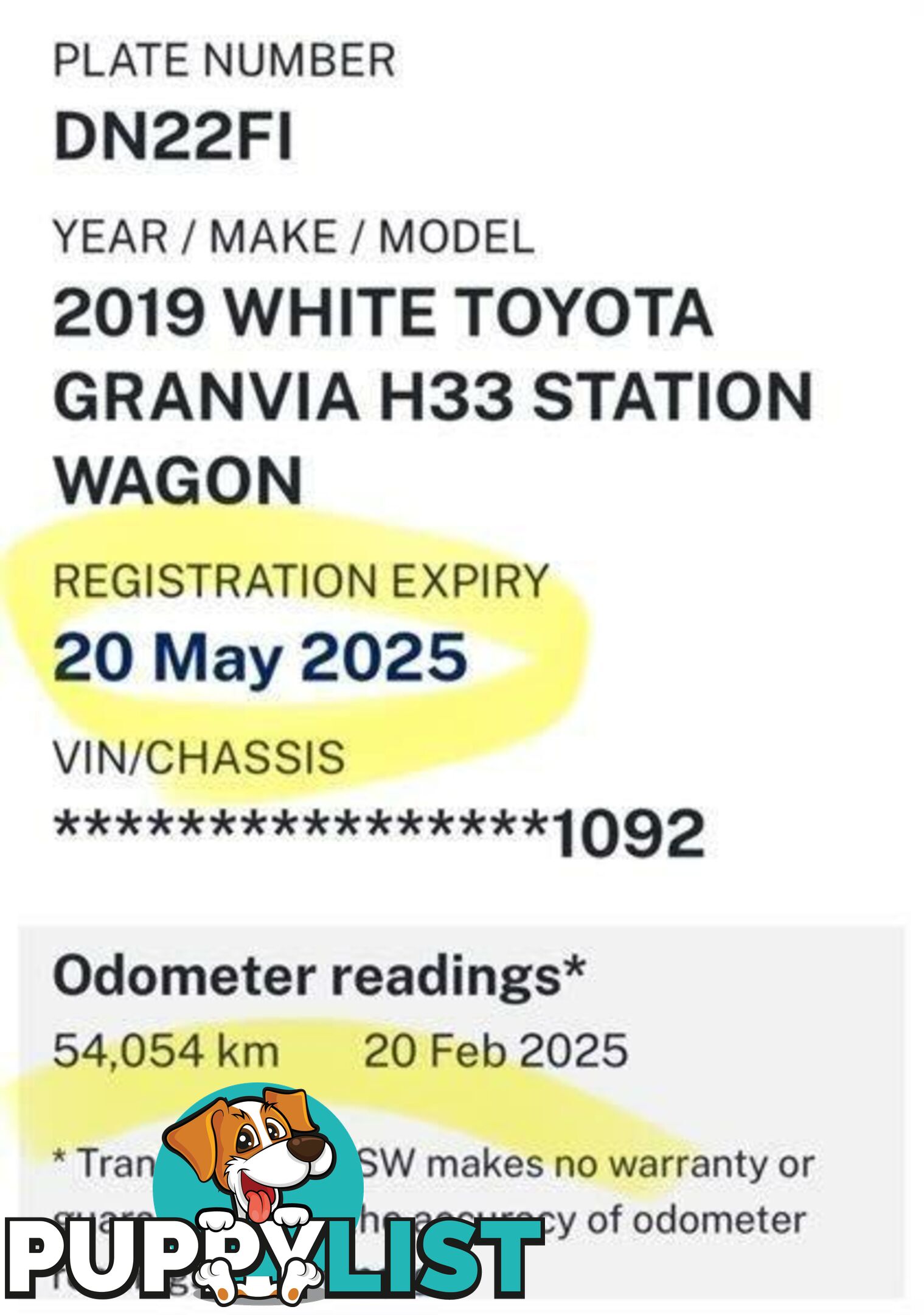 2019 TOYOTA GRANVIA STANDARD (8 SEATS) GDH303R WAGON