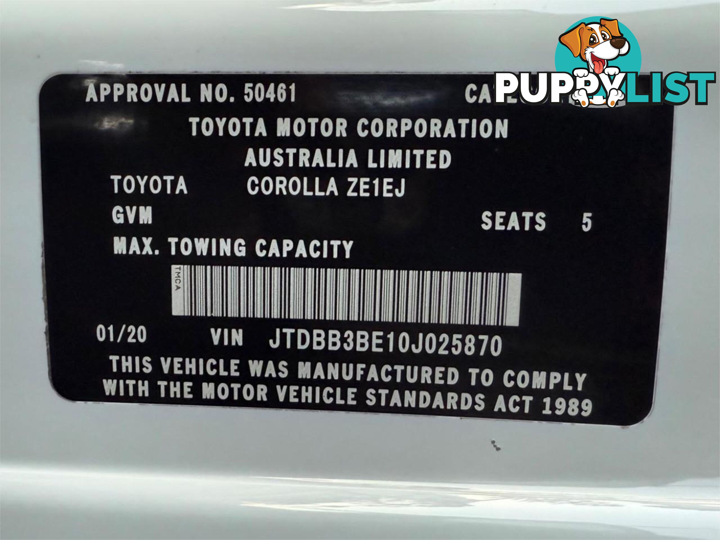 2020 TOYOTA COROLLA ASCENT SPORT (HYBRID) ZWE211R SEDAN
