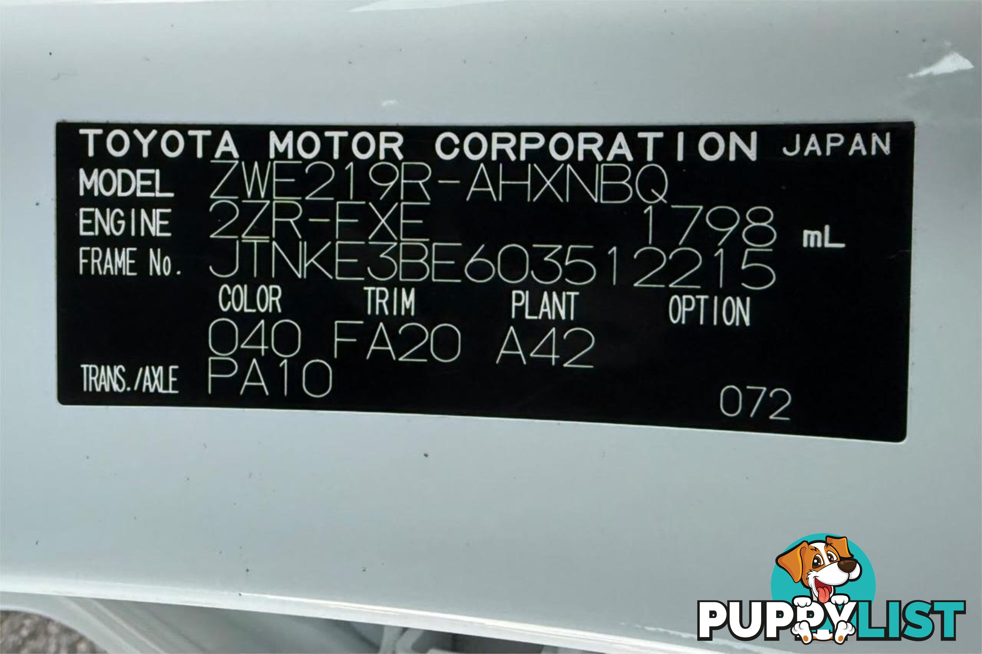 2023 TOYOTA COROLLA ASCENT SPORT HYBRID ZWE219R HATCHBACK