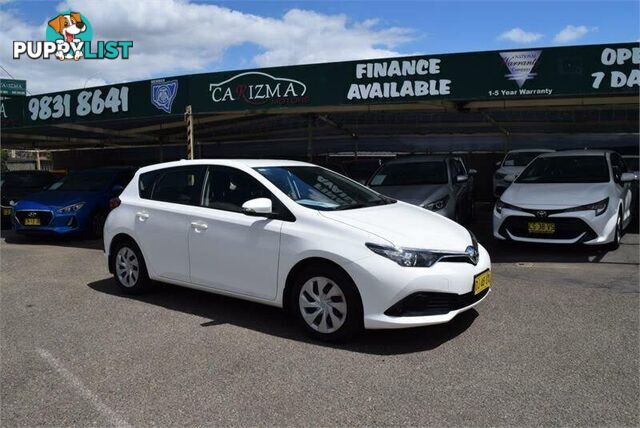 2018 TOYOTA COROLLA ASCENT ZRE182R MY17 HATCH, 5 DOORS, 5 SEATS