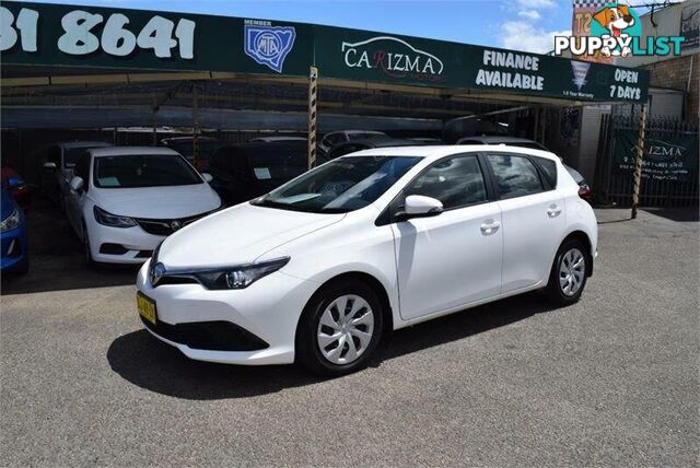 2018 TOYOTA COROLLA ASCENT ZRE182R MY17 HATCH, 5 DOORS, 5 SEATS