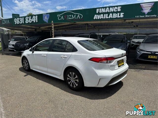 2020 TOYOTA COROLLA ASCENT SPORT (HYBRID) ZWE211R SEDAN