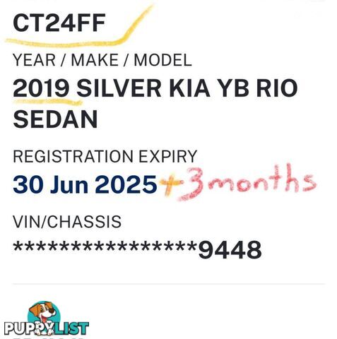 2019 KIA RIO S YB MY19 HATCHBACK