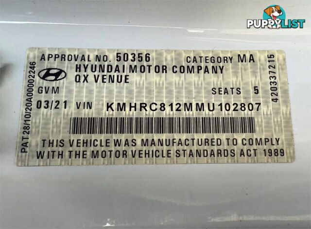 2021 HYUNDAI VENUE  QX.V3 MY21 SUV