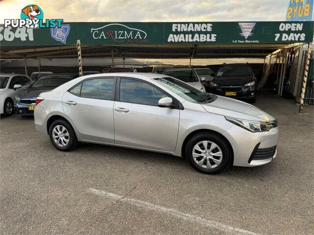 2018 TOYOTA COROLLA ASCENT ZRE172R MY17 SEDAN, 4 DOORS, 5 SEATS