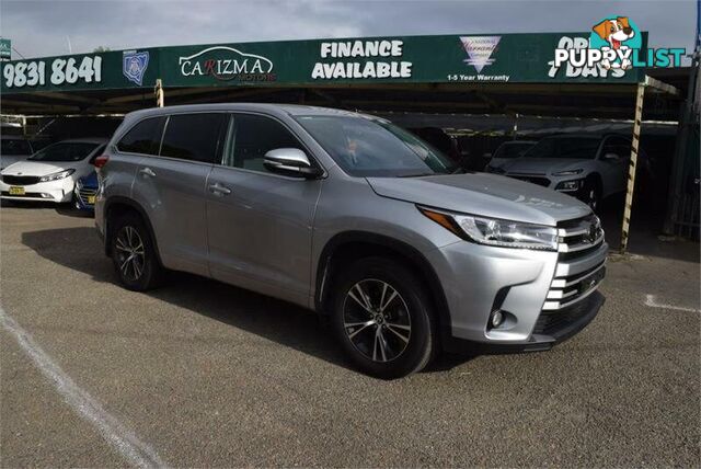 2018 TOYOTA KLUGER GX (4X2) GSU50R SUV, 4 DOORS, 7 SEATS