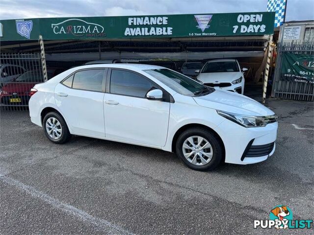 2018 TOYOTA COROLLA ASCENT ZRE172R MY17 SEDAN