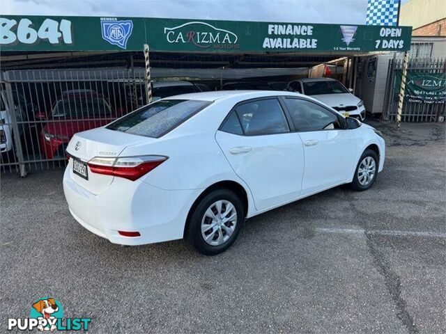 2018 TOYOTA COROLLA ASCENT ZRE172R MY17 SEDAN