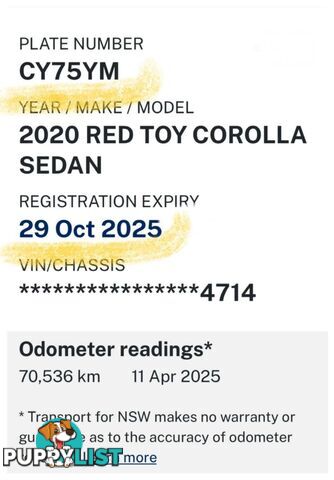 2020 TOYOTA COROLLA SX MZEA12R HATCHBACK