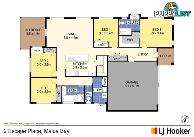 2 Escape Place MALUA BAY NSW 2536