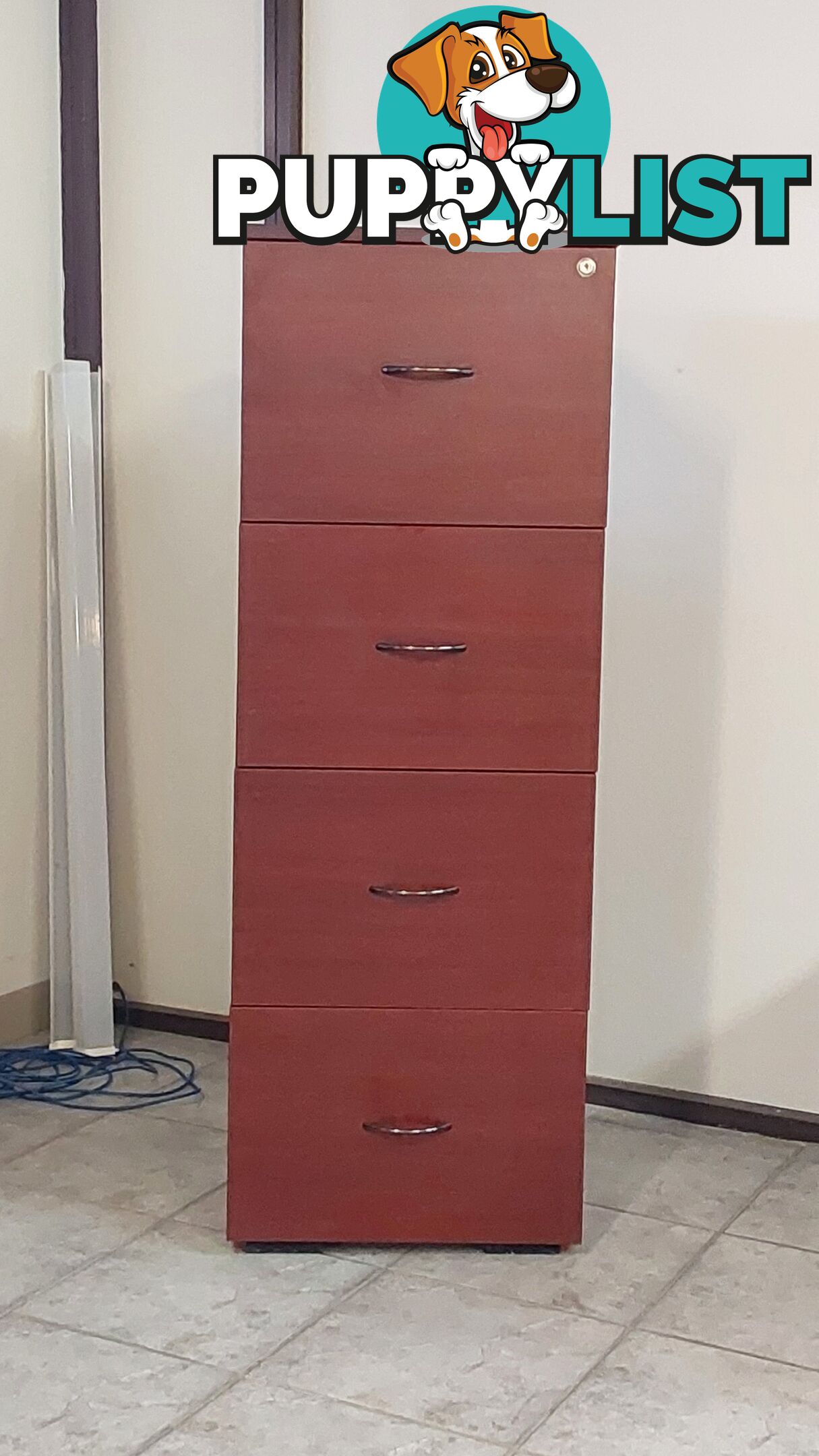 4 Drawer Filing Cabinet (Wood)