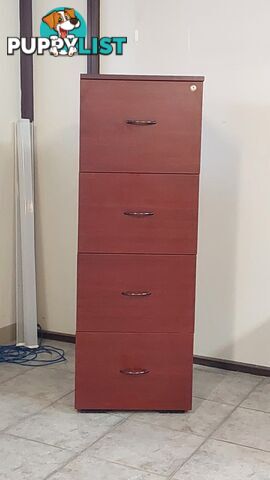 4 Drawer Filing Cabinet (Wood)