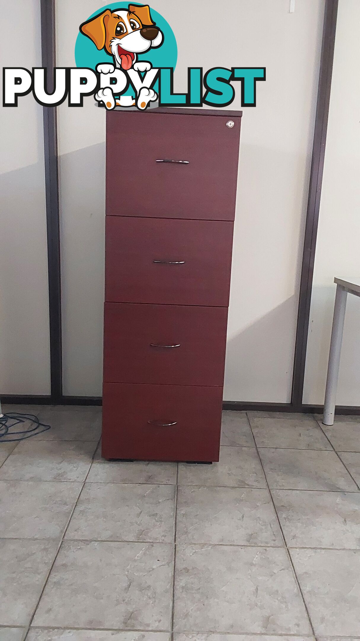 4 Drawer Filing Cabinet (Wood)