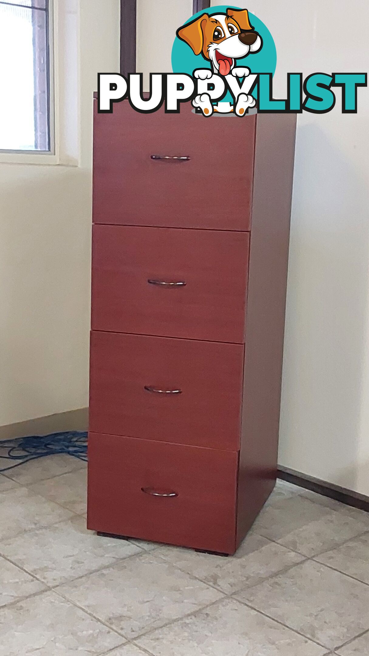 4 Drawer Filing Cabinet (Wood)