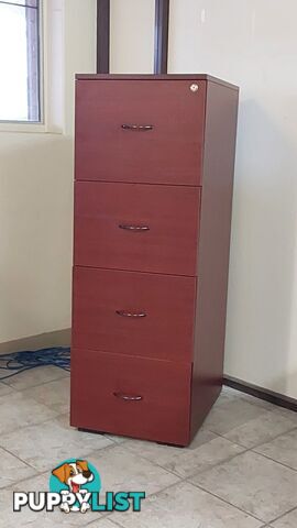 4 Drawer Filing Cabinet (Wood)