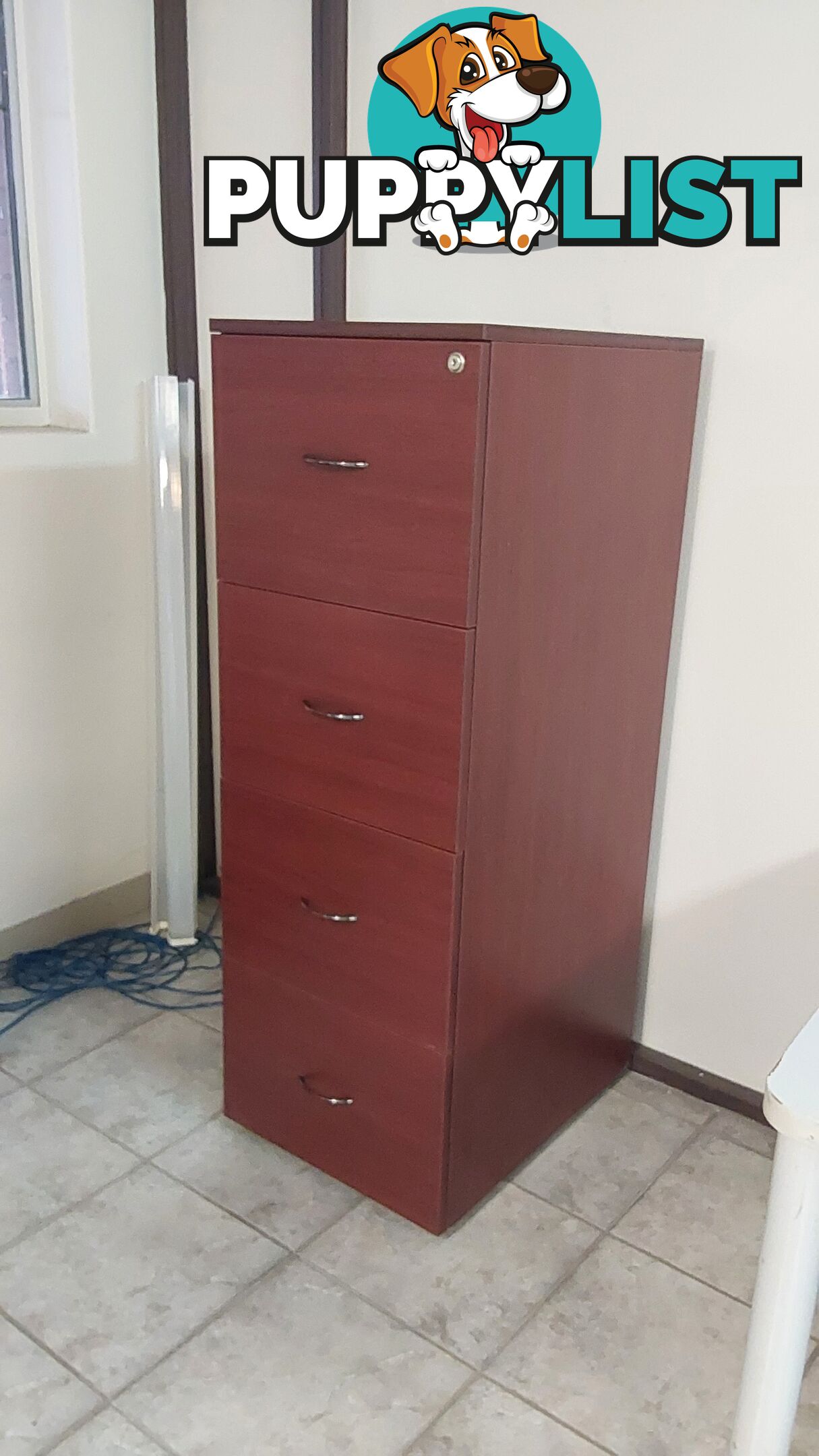 4 Drawer Filing Cabinet (Wood)