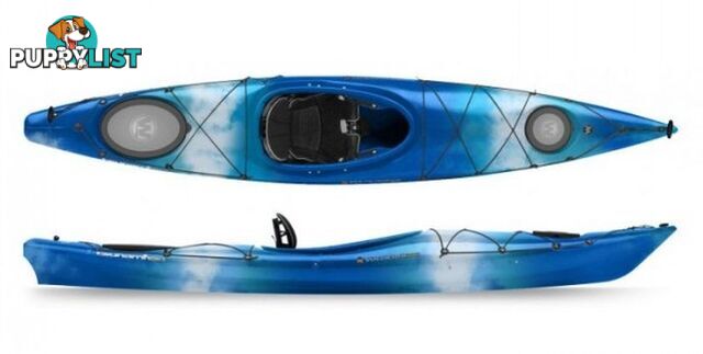 Brand new Wilderness Systems Tsunami 125 touring kayak with rudder.