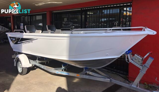 Brand new Horizon 450 Easy Fisher PRO deluxe tiller steer aluminium boat, motor, trailer package with pedestal seating in stock!