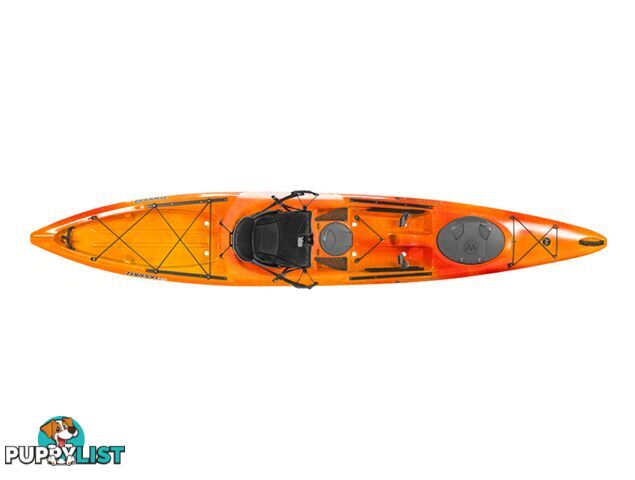 Brand new Wilderness Systems Tarpon 140 sit on top touring kayak.