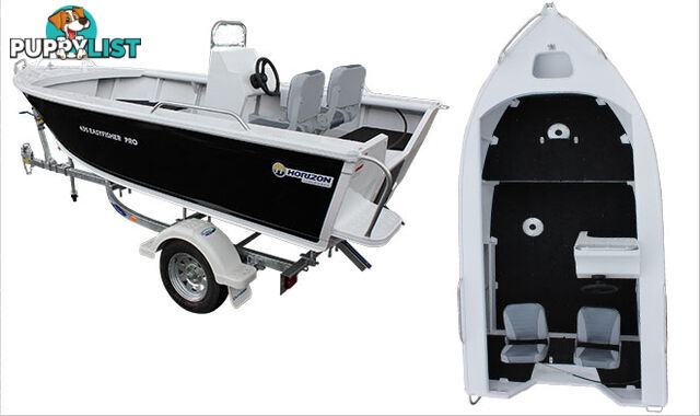 Brand new Horizon 435 Easyfisher Pro Side console aluminium boat.