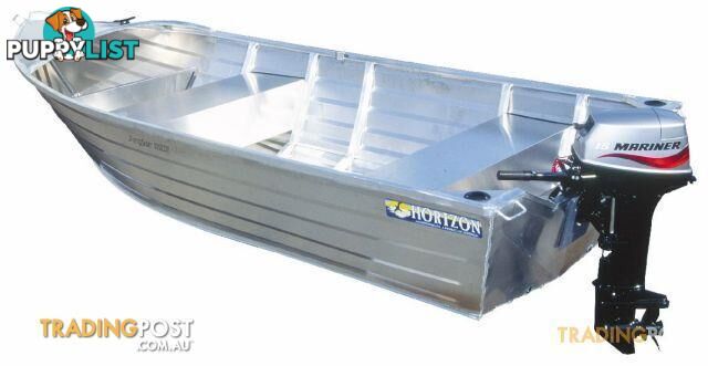 Horizon Angler open aluminium boats. From 3.15m up to 5.25m available!