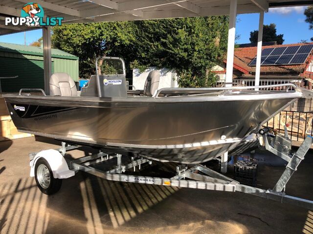 Brand new Horizon 450 Easyfisher Pro Side console aluminium boat in stock!