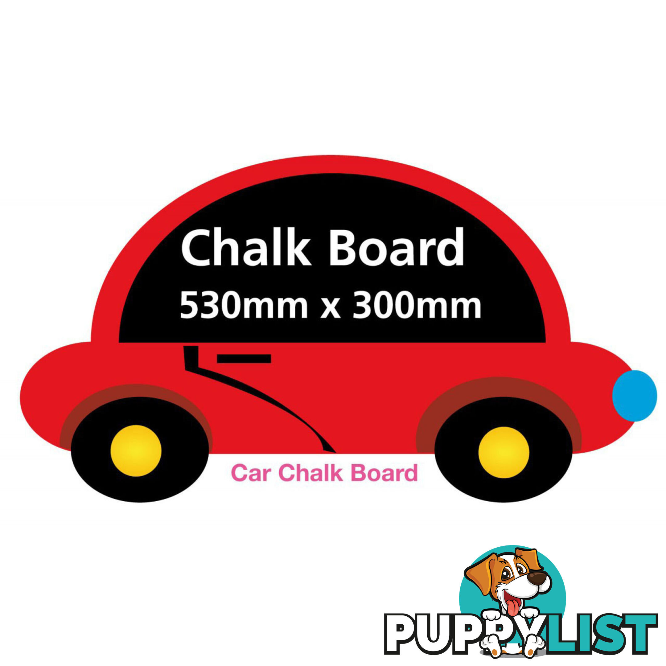 Boys Car Chalkboard - Totally Movable and Reusable