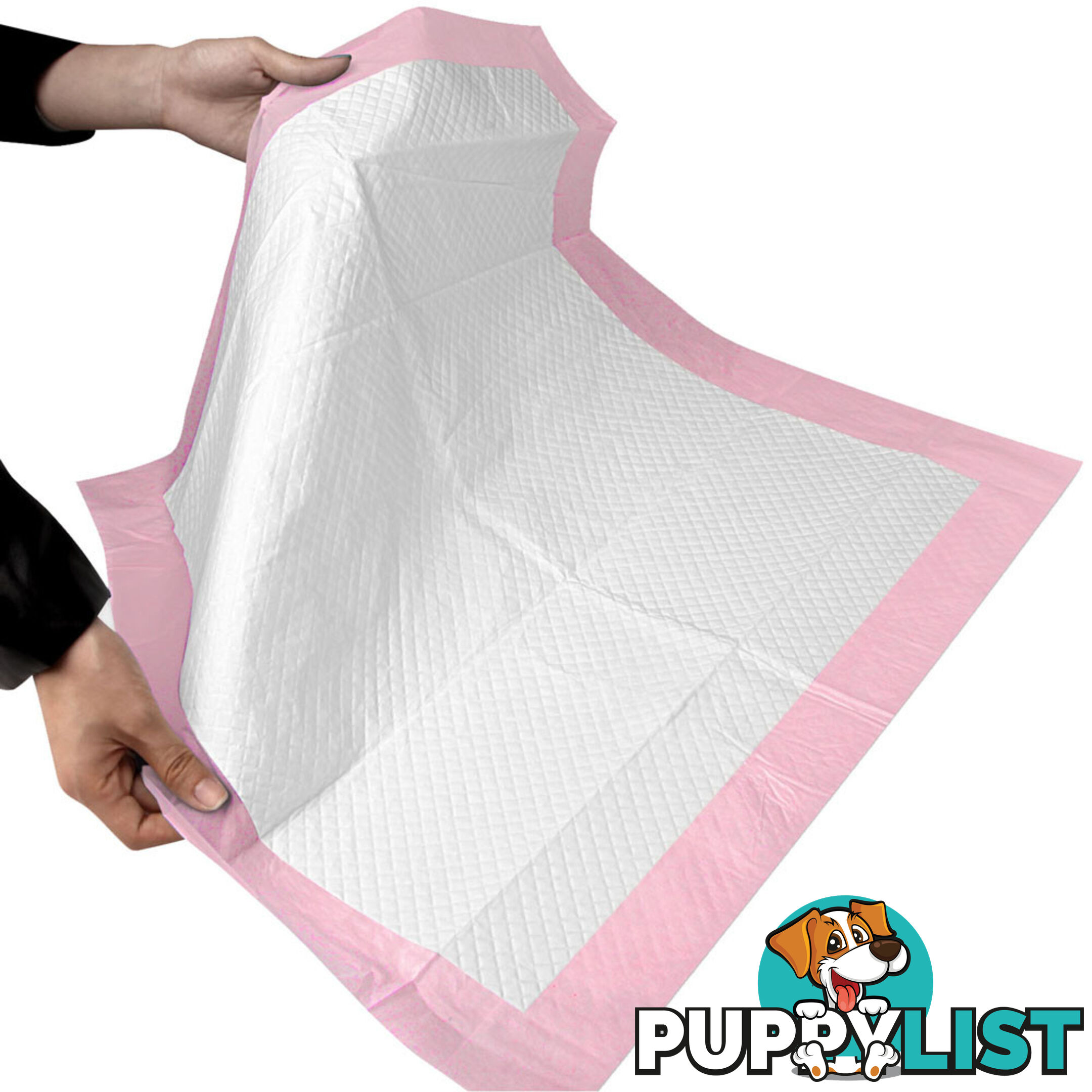 100 Puppy Pet Dog Toilet Training Pads Pink