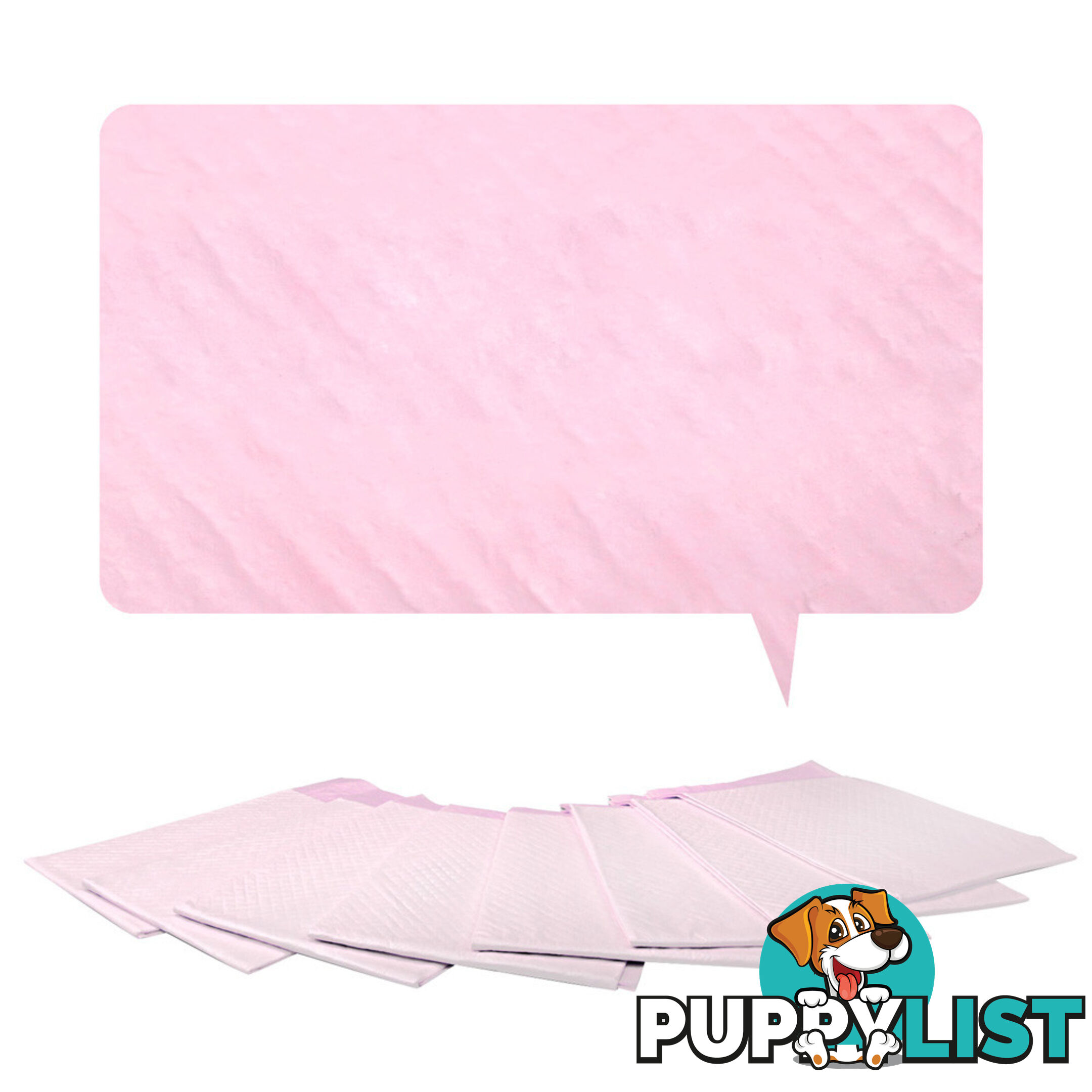 100 Puppy Pet Dog Toilet Training Pads Pink