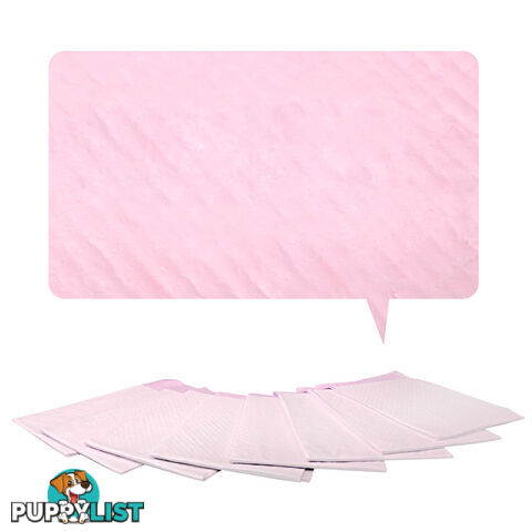 100 Puppy Pet Dog Toilet Training Pads Pink