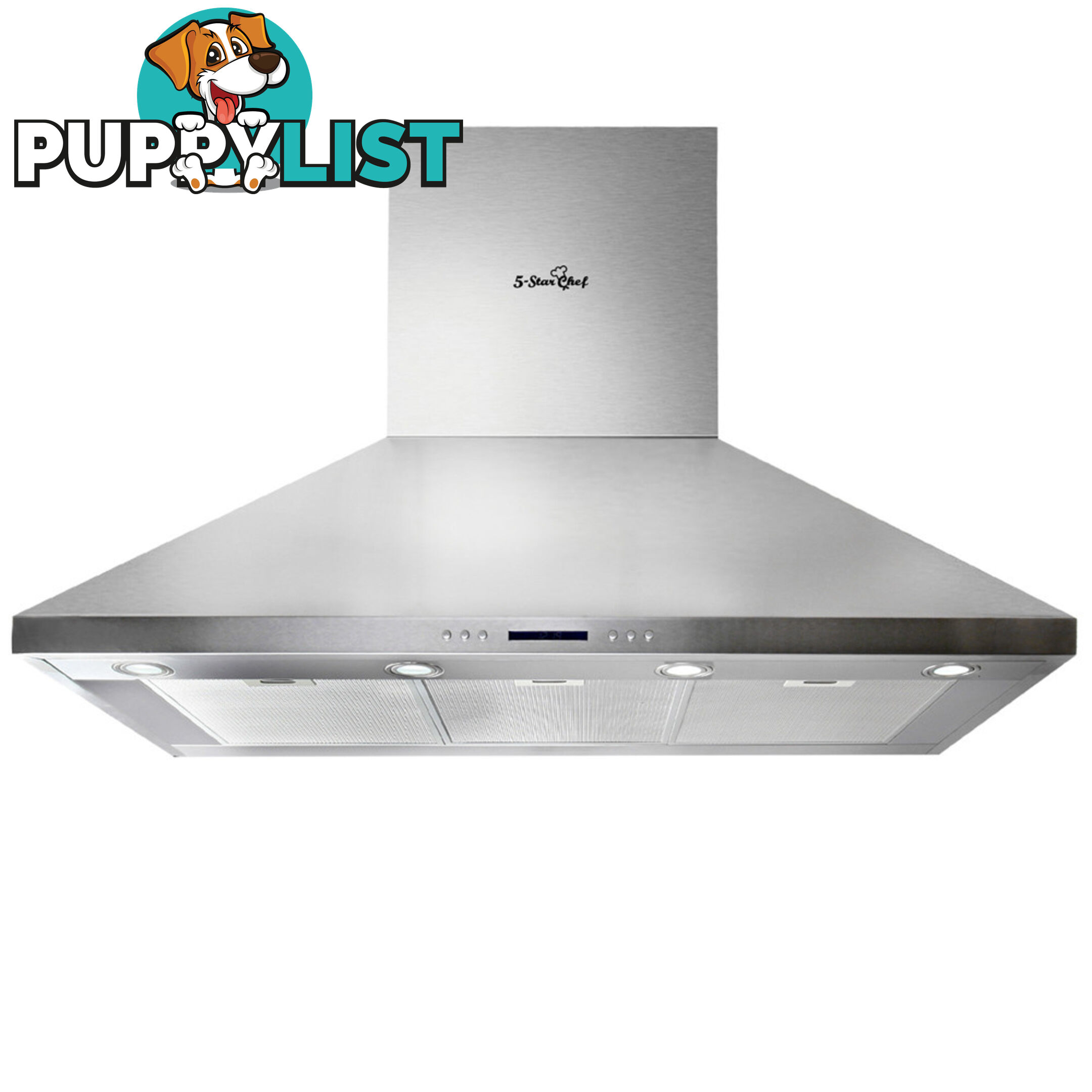 5 Star Chef 3 Fan Speed Rangehood 120cm