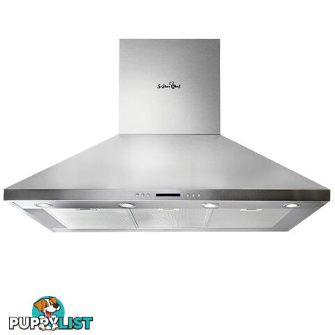 5 Star Chef 3 Fan Speed Rangehood 120cm