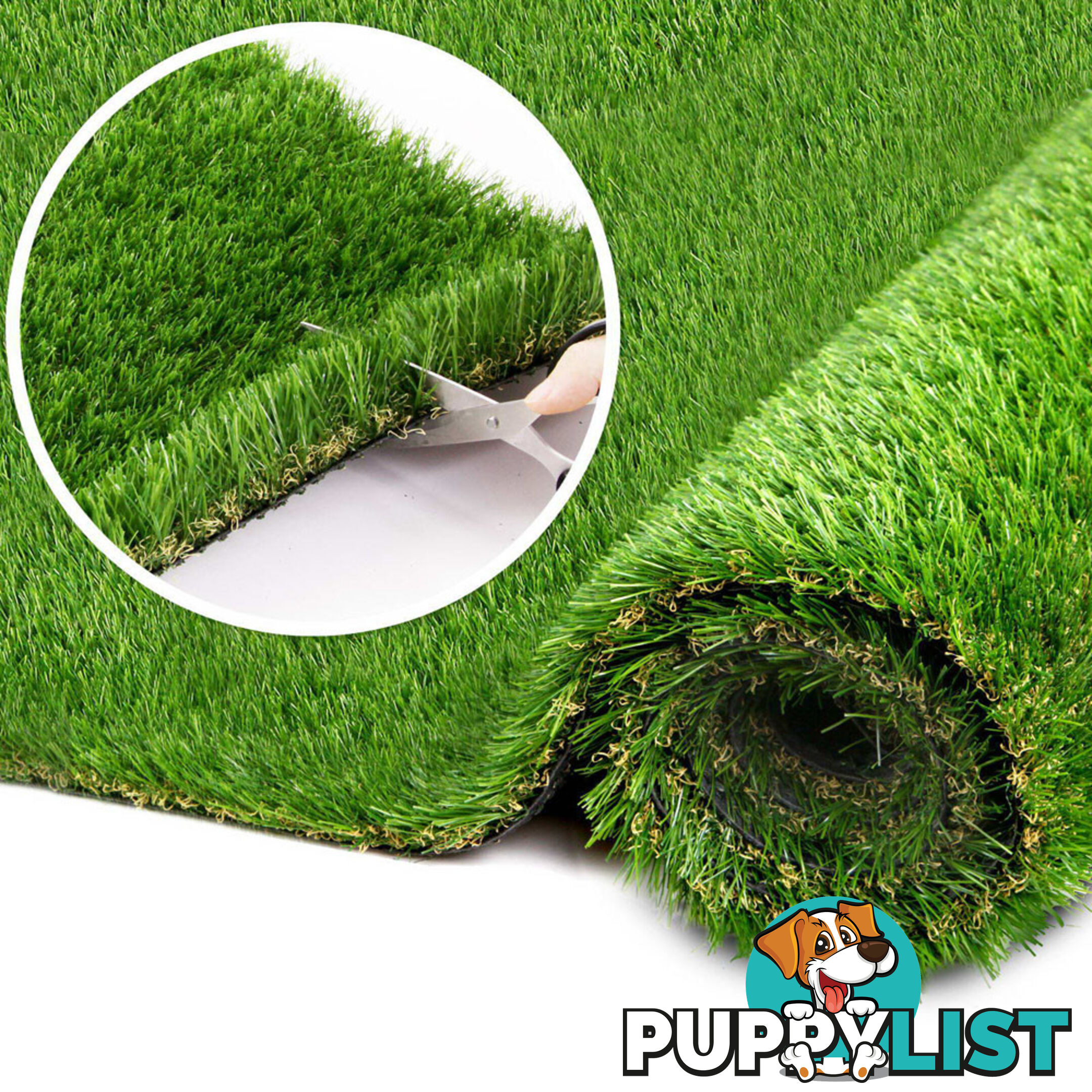 Artificial Grass 10 SQM Polyethylene Lawn Flooring 20mm Olive