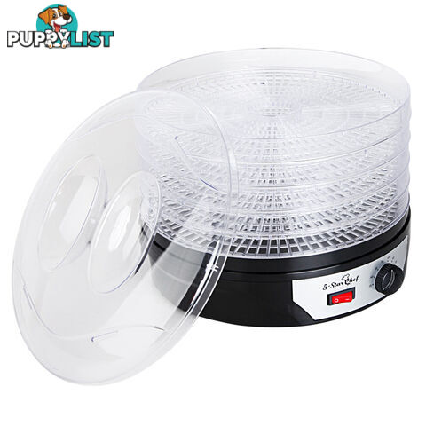 5 Trays Food Dehydrator Black