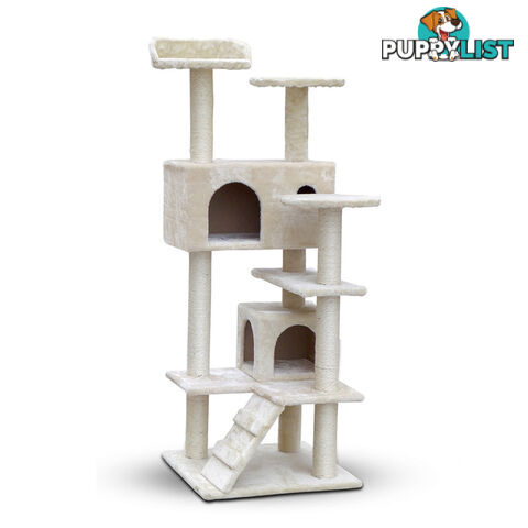 Cat Scratching Post  Tree House Condo 134cm Beige