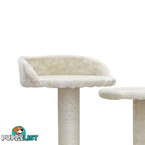 Cat Scratching Post  Tree House Condo 134cm Beige