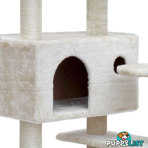 Cat Scratching Post  Tree House Condo 134cm Beige