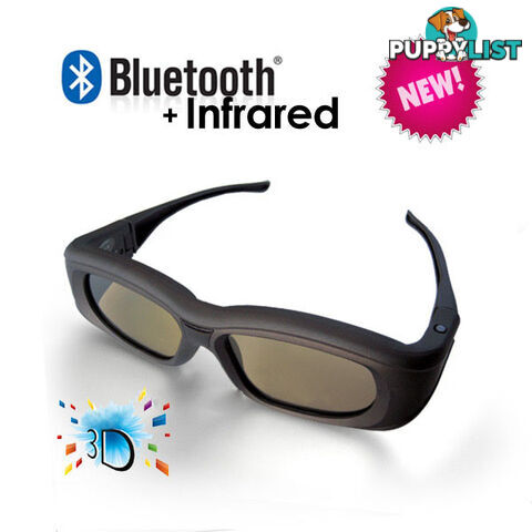 3D Active Glasses with Bluetooth & Infra-Red Technology