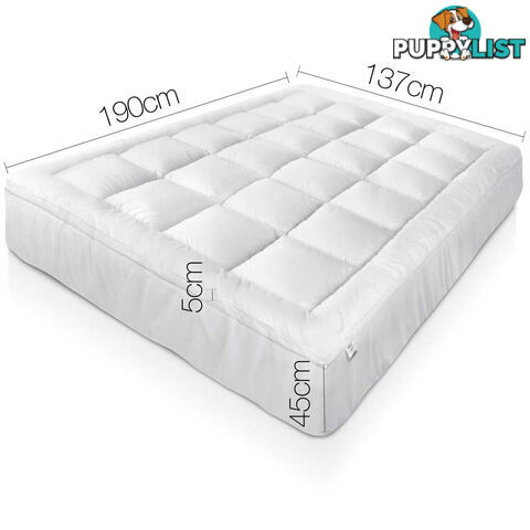 Bamboo Pillowtop Mattress Topper 5cm - Double