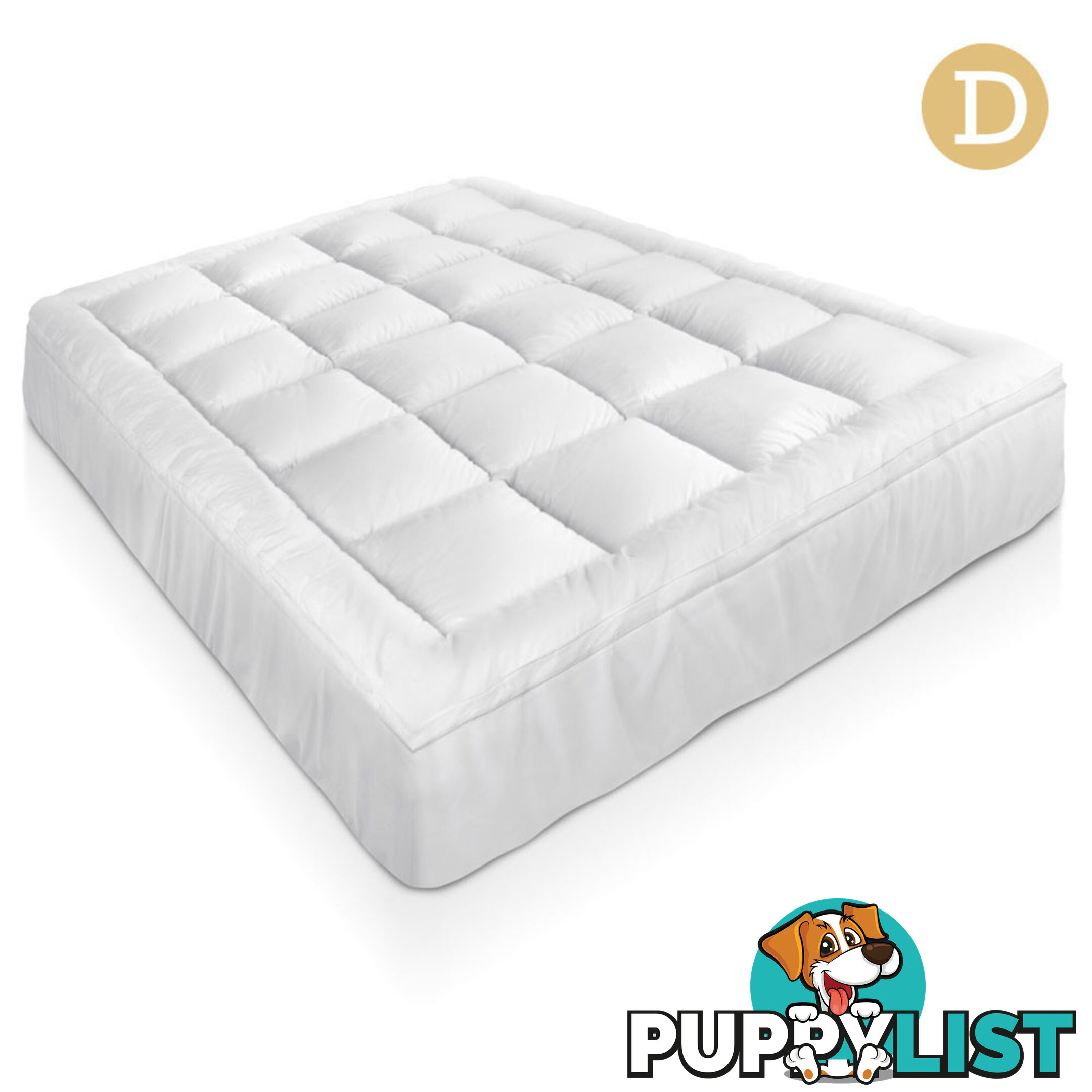 Bamboo Pillowtop Mattress Topper 5cm - Double