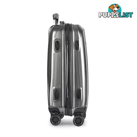 Hard Shell Travel Luggage with TSA Lock Grey