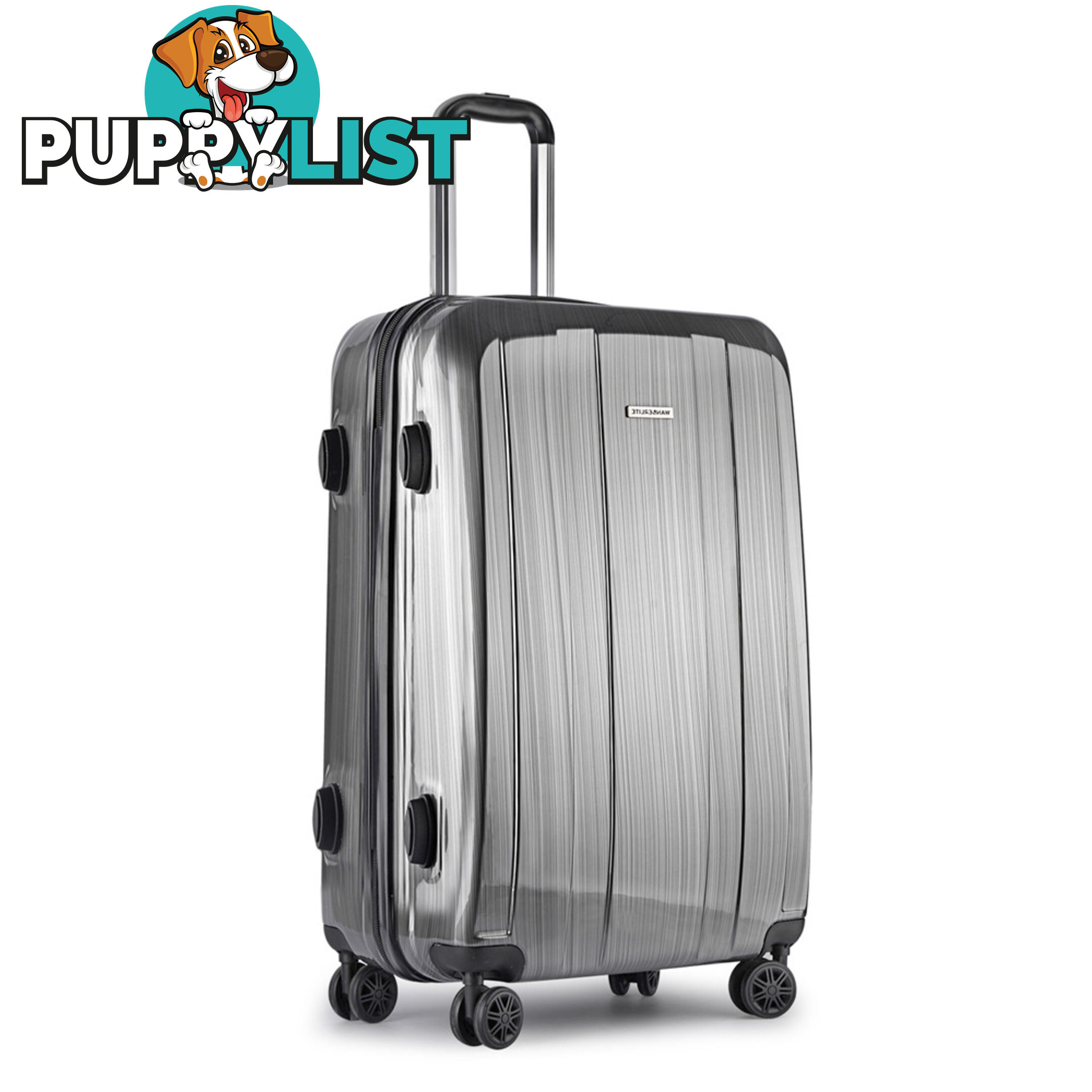 Hard Shell Travel Luggage with TSA Lock Grey