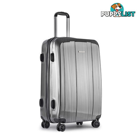 Hard Shell Travel Luggage with TSA Lock Grey