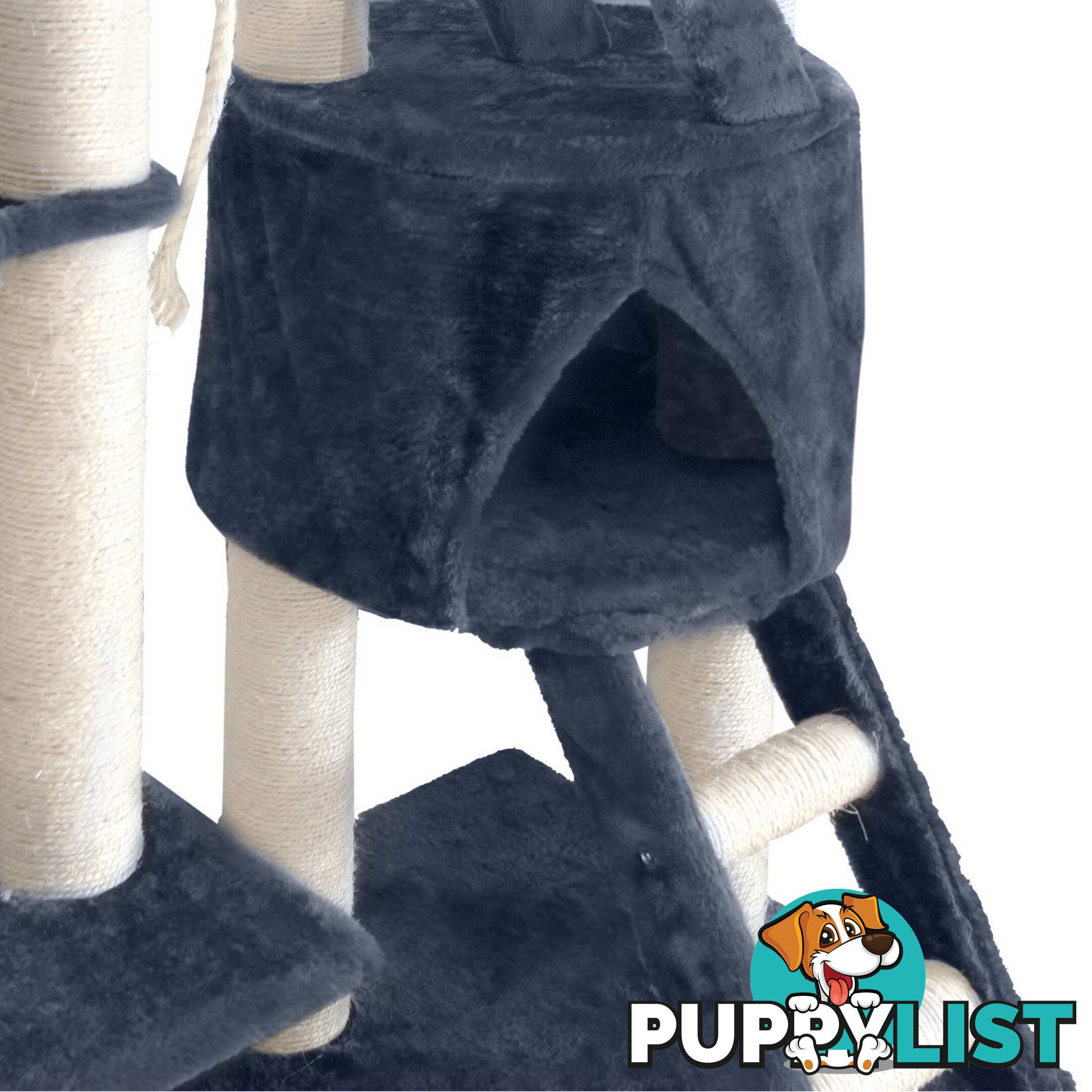 Cat Scratching Poles Post Furniture Tree 244cm Dark Grey