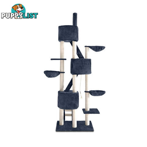 Cat Scratching Poles Post Furniture Tree 244cm Dark Grey