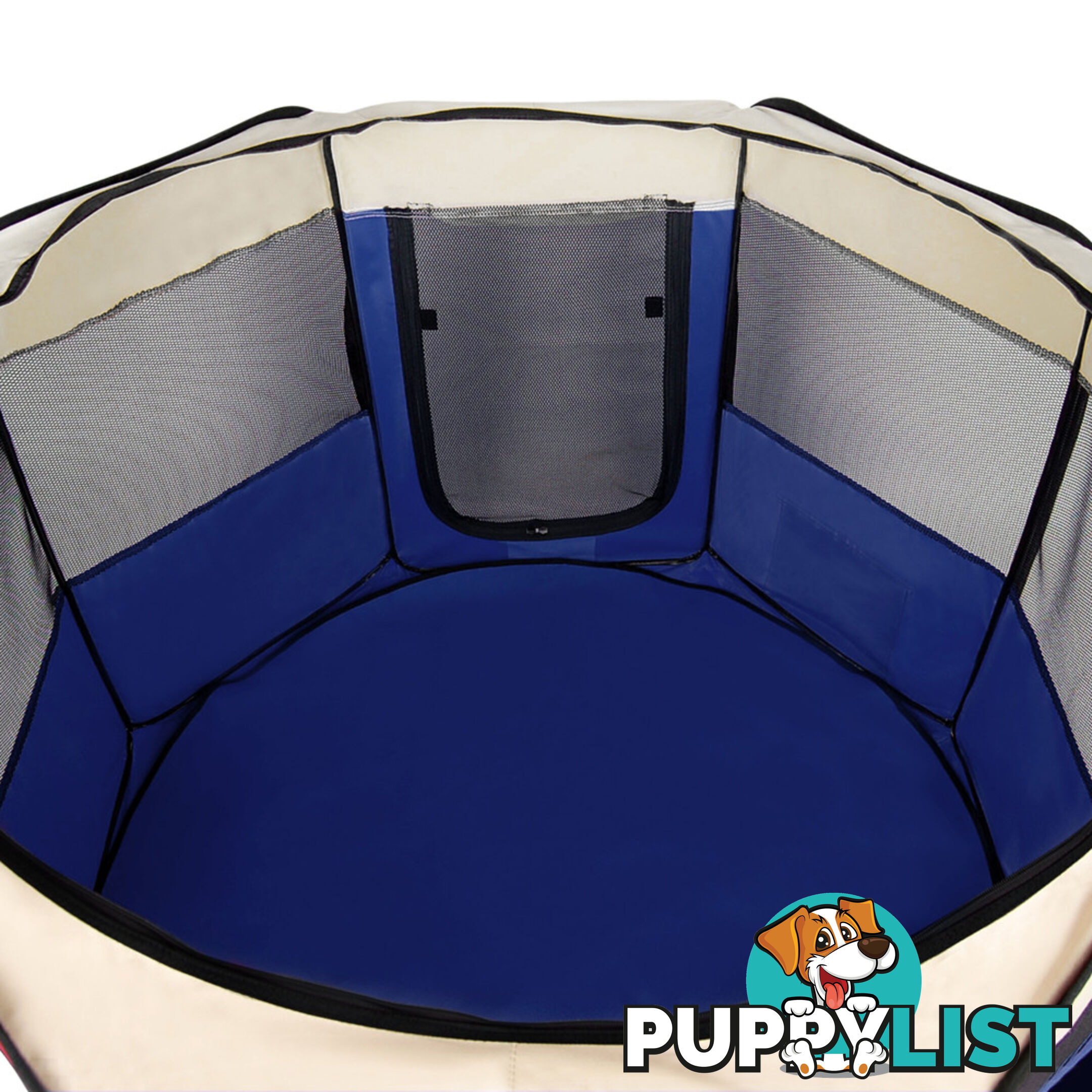 Pet Dog Puppy Cat Exercise Playpen Crate Cage Tent Blue