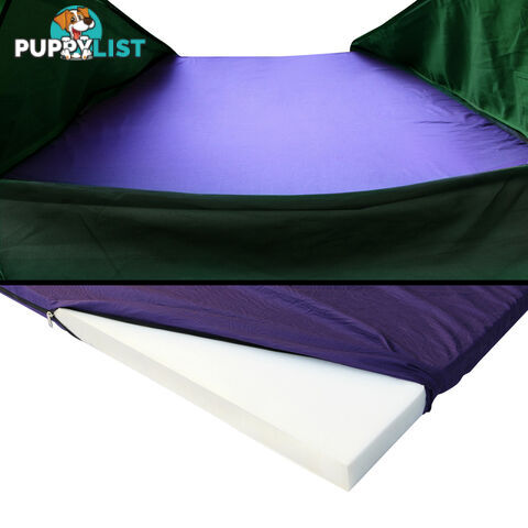 Double Camping Canvas Swag Tent Green w/ Air Pillow