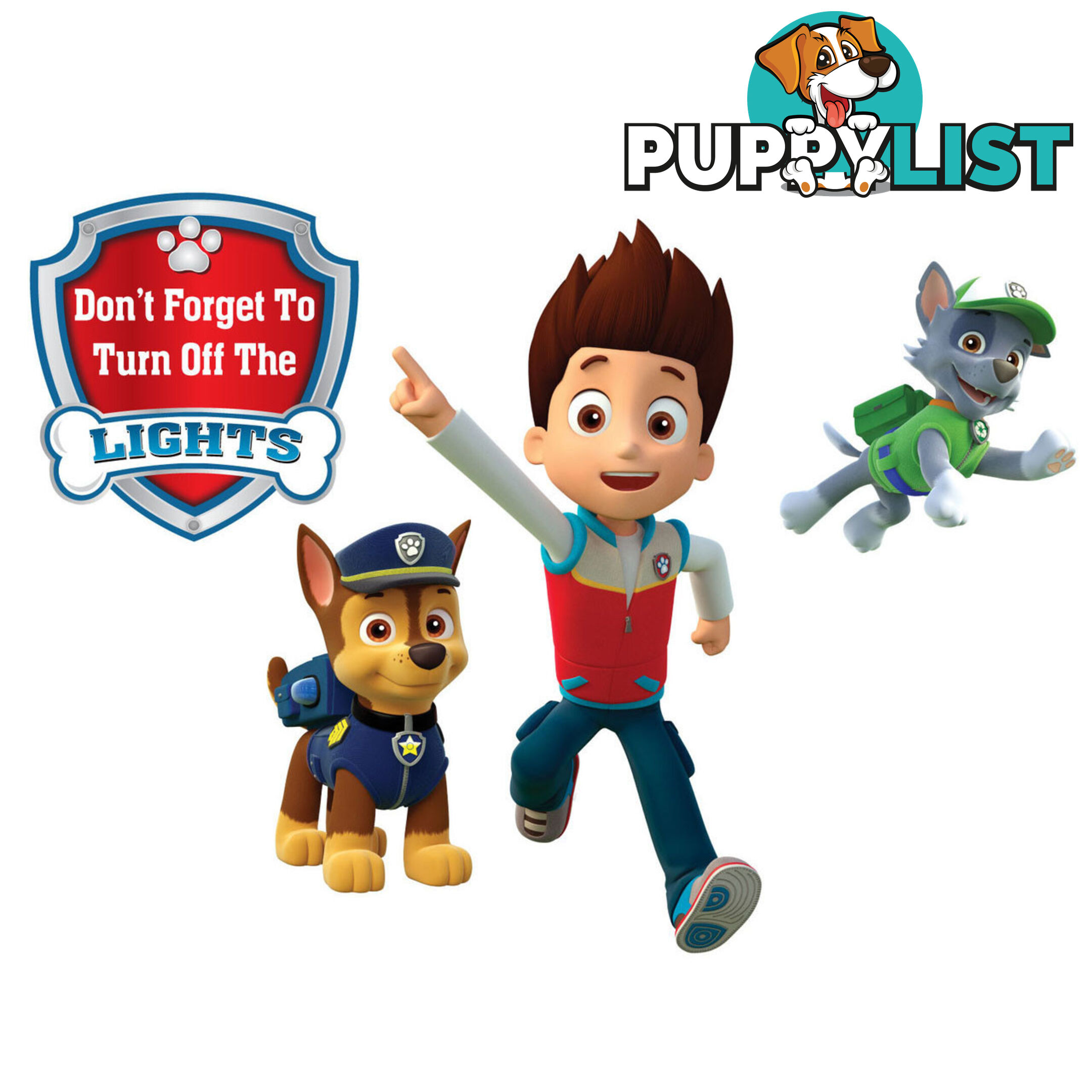 Skye Paw Patrol Wall Stickers - Totally Movable and Reusable